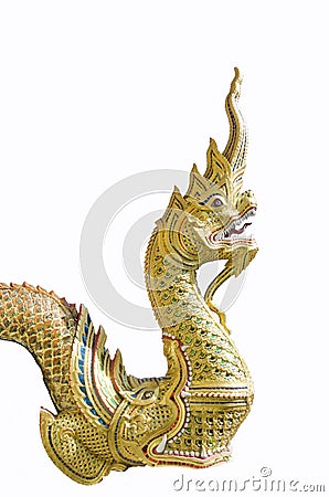 The naka statue with white background Stock Photo