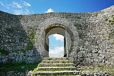 Nakagusuku Castle Ruins Editorial Stock Photo