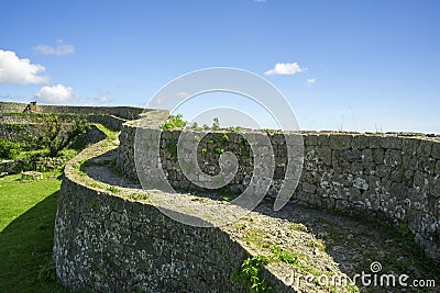 Nakagusuku Castle Ruins Editorial Stock Photo