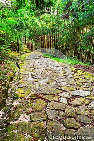 Nakasendo Ancient Trailway in Japan Stock Photo