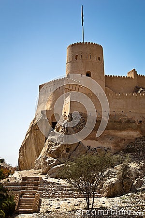 The Nakhl Fort in Al Batinah Stock Photo