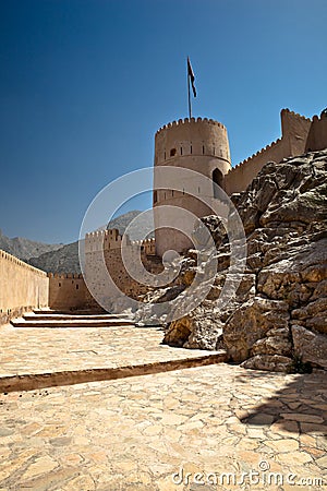 The Nakhl Fort in Al Batinah Stock Photo