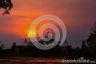 Nakhon Luang Prasat Nakhon Luang is located at Nakhon Luang Subdistrict, Stock Photo