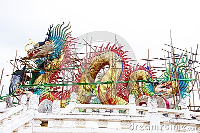 Nakhon sawan festival,lamp,hanging lamp,king lght ,Chinese New Year, Chinese New Year activities, dragon,dragon dance , The Chines Stock Photo