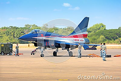 Nakhonratchasima, THAILAND November 27, 2015 : F16 Gripen and Au Editorial Stock Photo