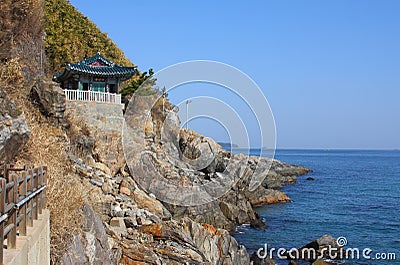 Naksansa (Korean Buddhist Temple complex) Stock Photo