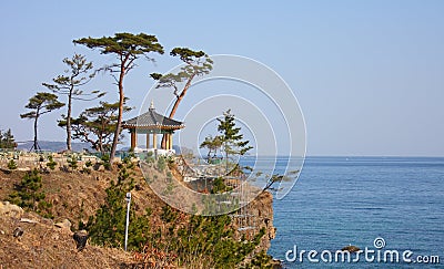 Naksansa (Korean Buddhist Temple complex) Stock Photo