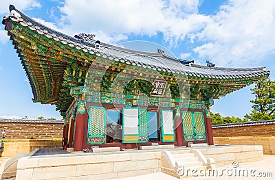 Naksansa (Korean Buddhist Temple complex) in Sokcho, South Korea. Stock Photo