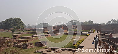 Nalanda university bihar Editorial Stock Photo