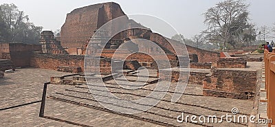 Nalanda university bihar Editorial Stock Photo