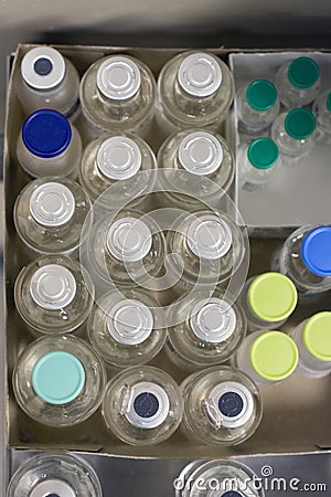 Naloxone Vials on medical tabletop Stock Photo