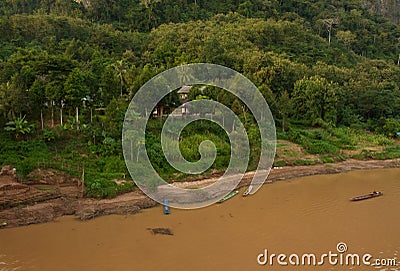 Nam Ou river in Nong Khiaw village Stock Photo