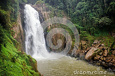 Nam Tok Heo Narok waterfall in Khao Yai National Park Stock Photo