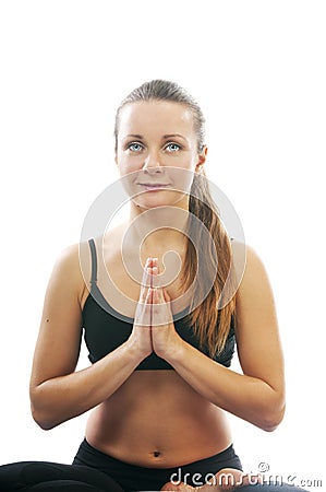 Namaskar mudra Stock Photo