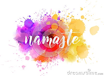 Namaste lettering Vector Illustration