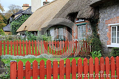 Named one of the prettiest villages in Ireland, The Village Of Adare,Adare,Ireland,Fall,2014 Editorial Stock Photo