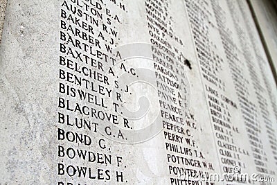 The Menin Gate Menenpoort in Ypres, Belgium Editorial Stock Photo