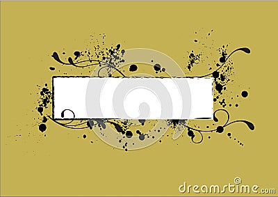 Nametag-grungy Vector Illustration