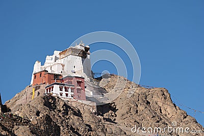 Namgyal Tsemo Gompa, buddhist monastery in Leh Stock Photo