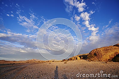 Namibian Cloudscape Stock Photo