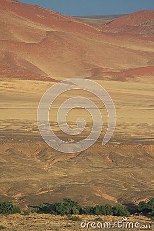 Namibian desert landscape dunes
