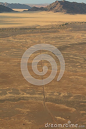 Namibian desert landscape mountains