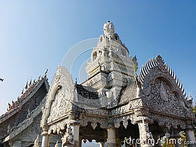 Nan city pillar shrine or Ming Mueang temple at Nan province, Thailand Stock Photo
