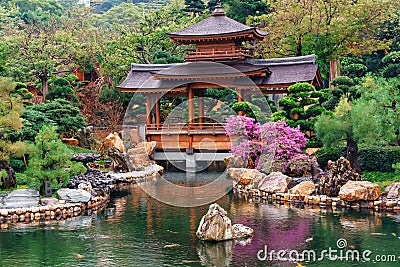 Nan Lian Garden at Diamond Hill in Hong Kong Stock Photo