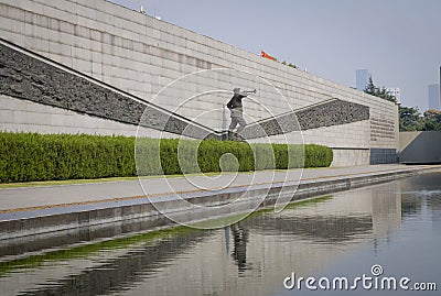 Nanjing Massacre Memorial, The evidence of the Japanese massacre Editorial Stock Photo