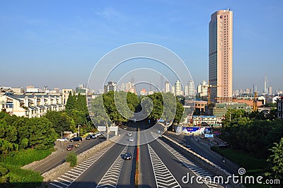 Nanjing City Skyline, China Editorial Stock Photo