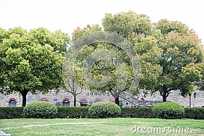 Nanjing City Wall scenic spot ticket office Editorial Stock Photo