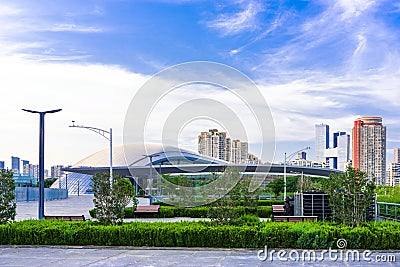 Nanjing Olympic Sports Centre Natatorium Editorial Stock Photo