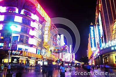 Nanjing Road, Shanghai Editorial Stock Photo