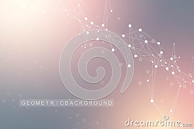 Nano technologies abstract background. Cyber technology concept. Artificial Intelligence, virtual reality, bionics Vector Illustration