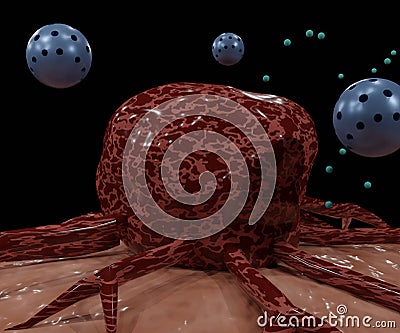 nanodrug delivery system with liposomes encapsulation cancer cell targeting Stock Photo