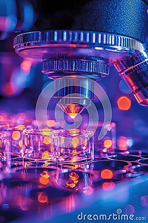 nanostructures in engineering, A close-up of innovative nanostructures in engineering labs, showcasing engineers examining Stock Photo