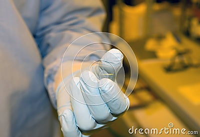 Nanotechnology research laboratory Stock Photo