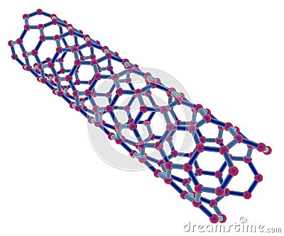 Nanotube structure Stock Photo