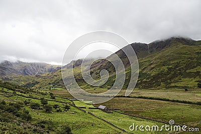 Nant Ffrancon Pass Stock Photo