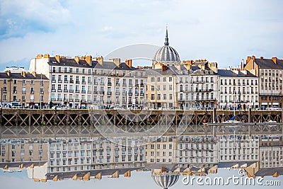 Nantes city in France Stock Photo