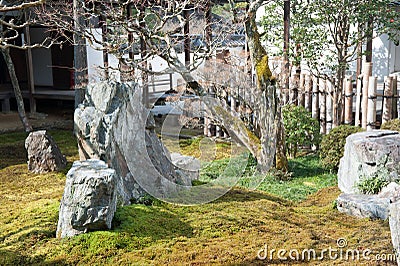 Nanzenji Temple meditation garden Stock Photo