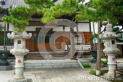 Nanzo-in Buddhist temple, Tokyo, Japan Editorial Stock Photo