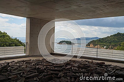 Naoshima, Japan-Aug 12, 2017:Benesse Art Museum on Naoshima island Editorial Stock Photo