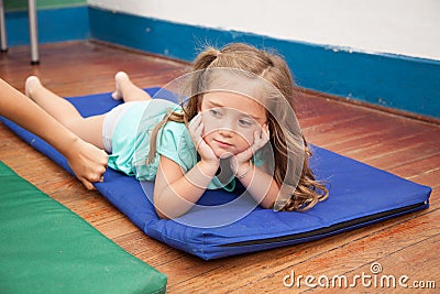 Nap time in the kindergarten Stock Photo