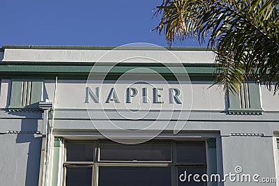 Napier Art deco architecture Stock Photo
