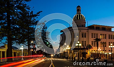 Napier at Dusk Stock Photo