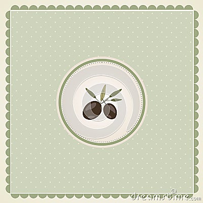 Napkin or label, vector Stock Photo