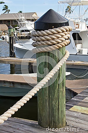 Naples City Dock Stock Photo