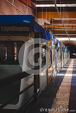 Funicular cable railway train station Editorial Stock Photo