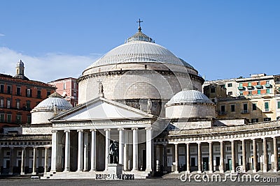 Naples-Plebiscito square Stock Photo